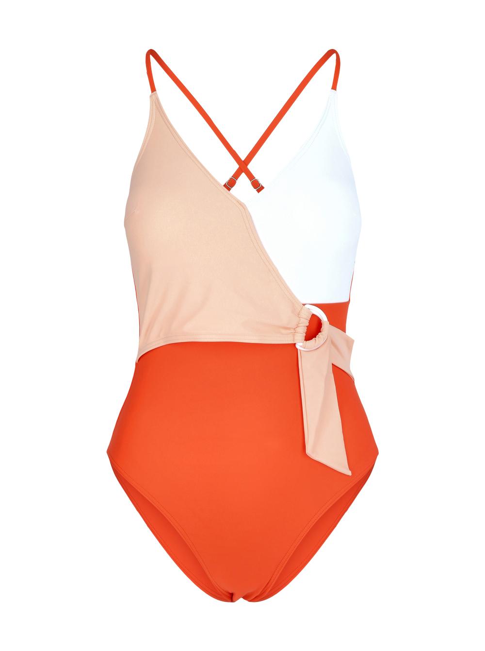 Selected image for CUPSHE Ženski jednodelni kupaći kostim J9 belo-narandžasti