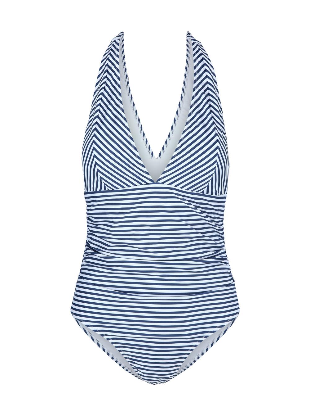 CUPSHE Ženski jednodelni kupaći kostim J29 plavo-beli