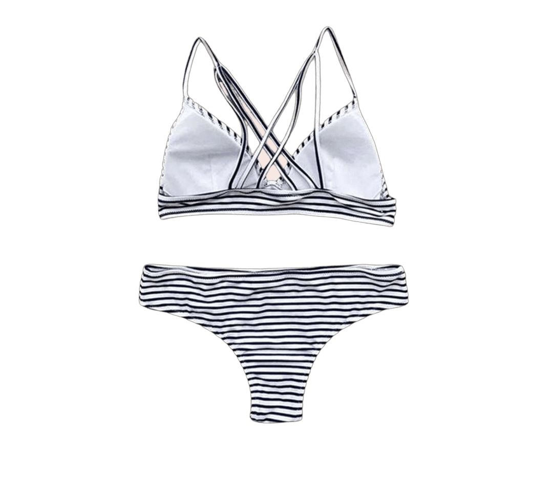 Selected image for CUPSHE Ženski dvodelni kupaći kostim D5 teget-beli