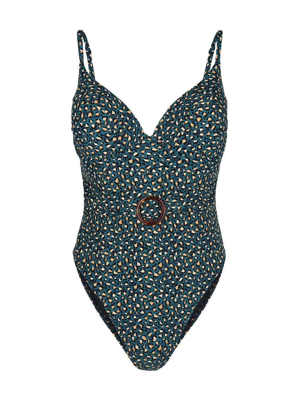 CUPSHE Ženski jednodelni kupaći kostim PLUS SIZE J38 zeleni