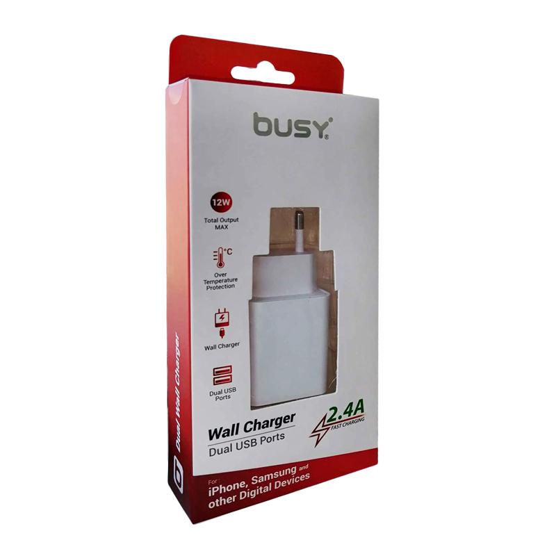 BUSY USB dual punjač 2,4 A