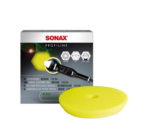 SONAX Profiline sunđer za poliranje 143mm žuti