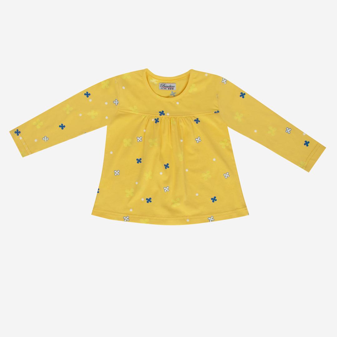BAMBINO Majica za devojčice, Žuta