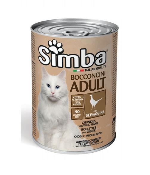 SIMBA Vlažna hrana za mačke - Divljač 415g