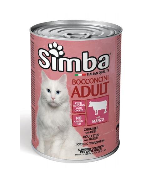 SIMBA Vlažna hrana za mačke - Govedina 415g