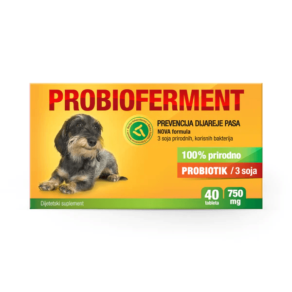 INTERAGRAR Probiotik za pse Probioferment 40/1 750 mg/tbl