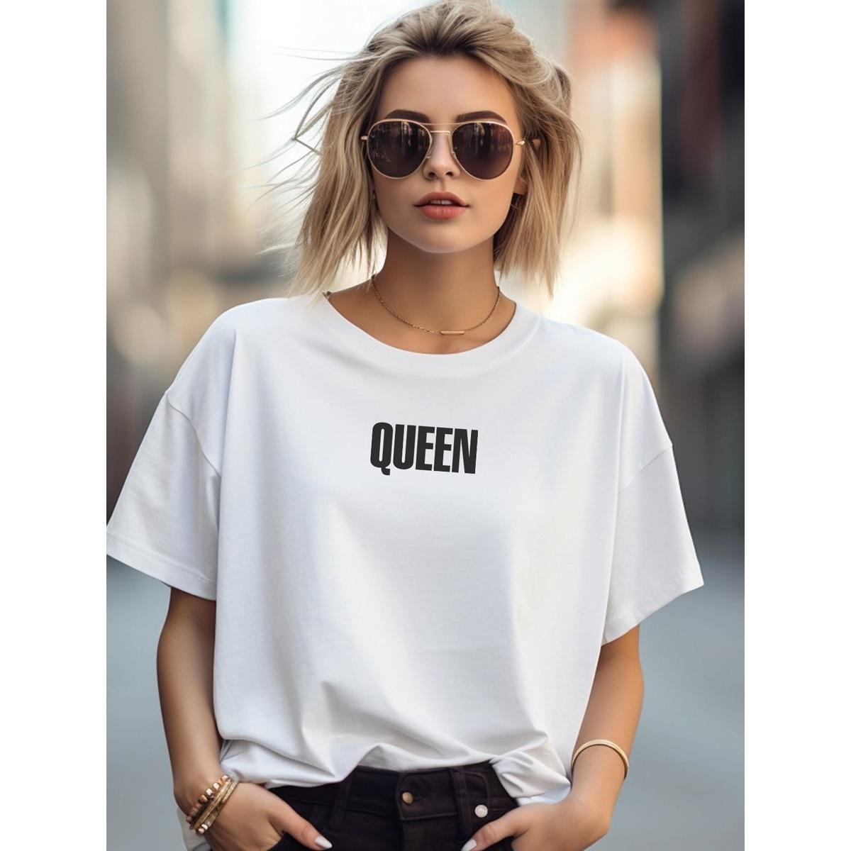 GLT Queen Ženska majica kratkih rukava, Bela