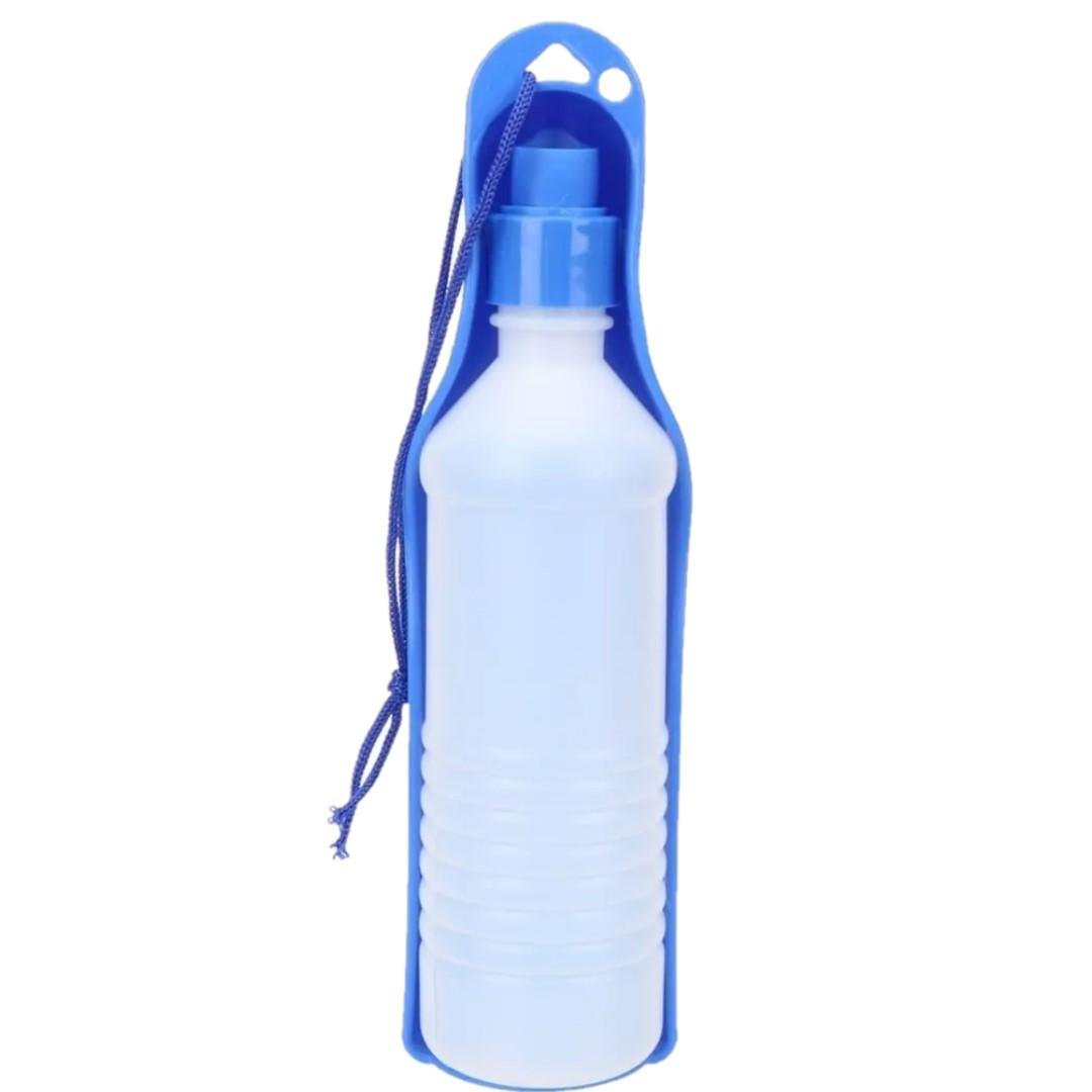 KAMELEON Sklopiva flašica za vodu za pse 500ml plava
