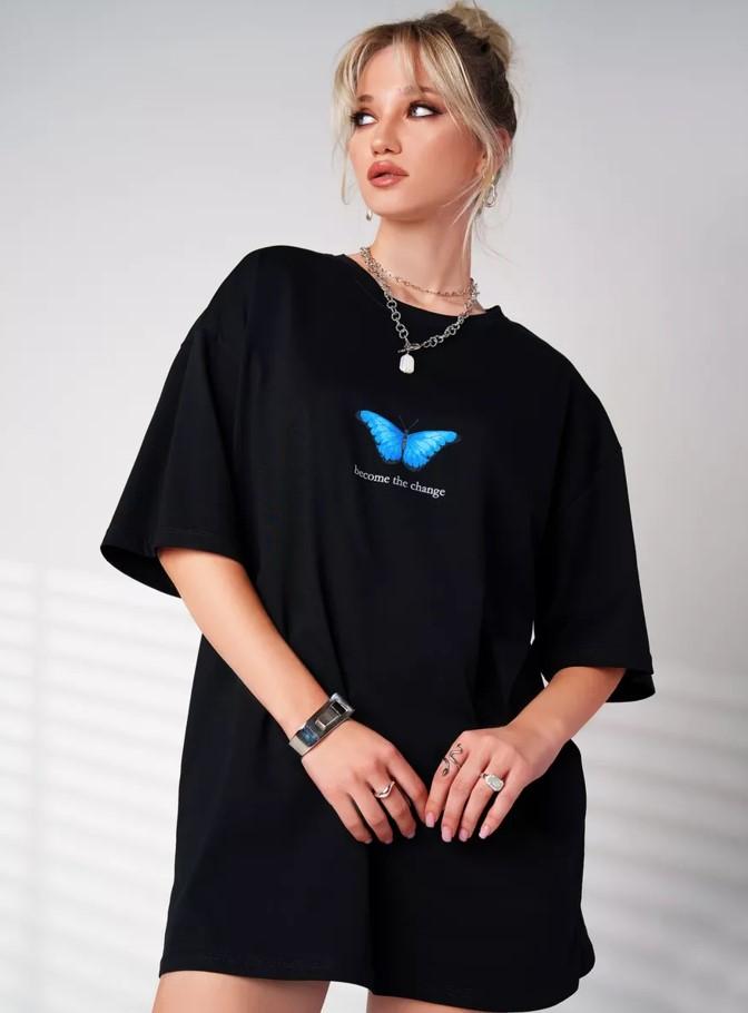 GLT Ženska majica "Leptir", Crna