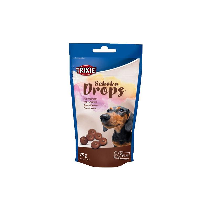 TRIXIE Čokoladna poslastica za pse Drops 75g