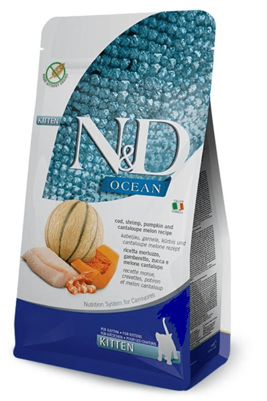 N&D Suva hrana za mačiće - bakalar,škampi,bundeva i dinja 5kg
