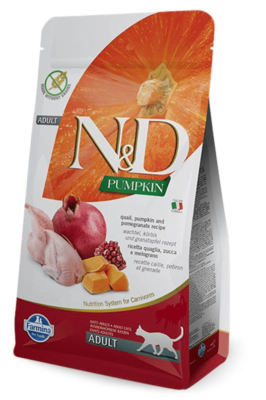 N&D Suva hrana za mačke - prepelica, bundeva i nar 5kg