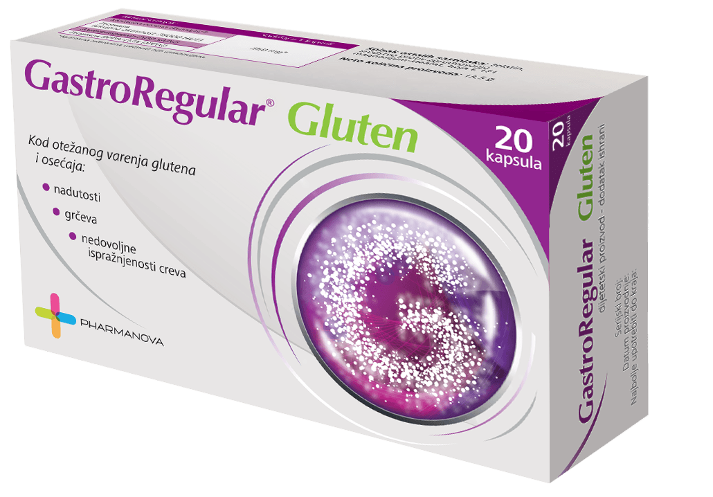 Pharmanova Gastroregular gluten a  20 kapsula