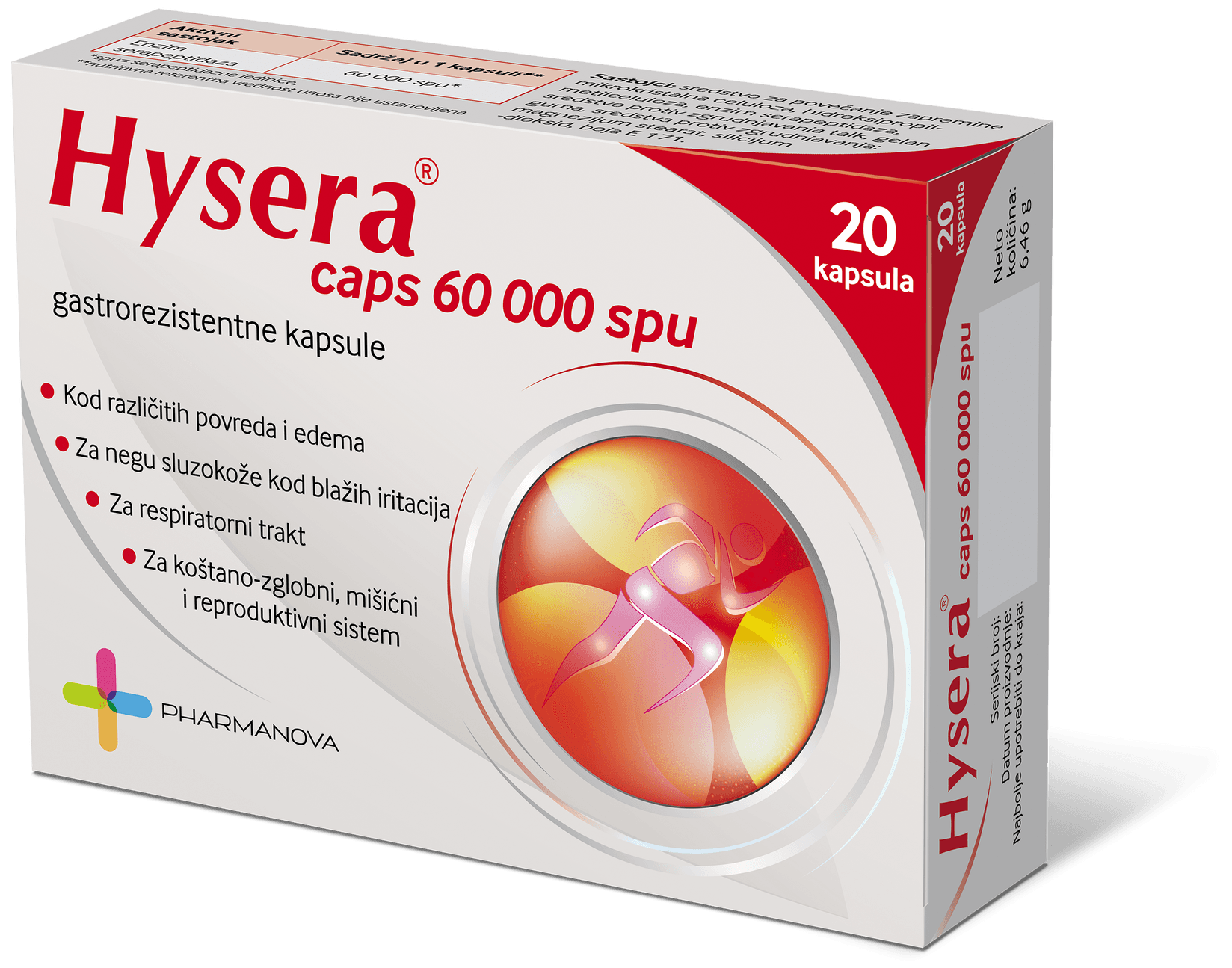 Pharmanova Hysera kapsula 20x60.000 SPU