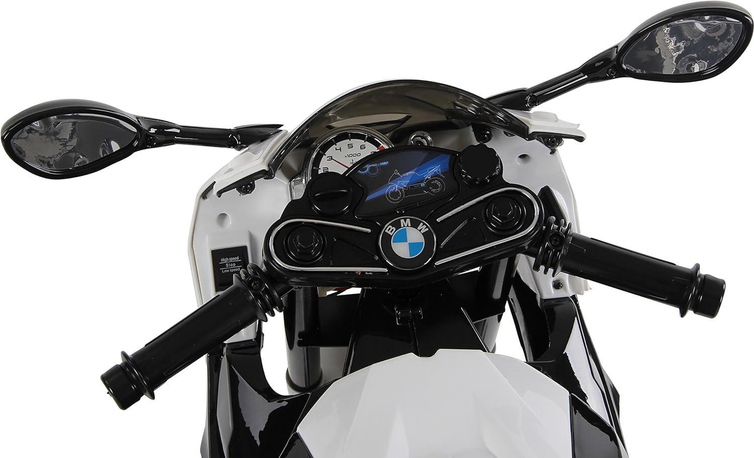 Selected image for STIV Dečiji motor sa pomoćnim točkovima BMW 1000RR, Licencirani model, Crni