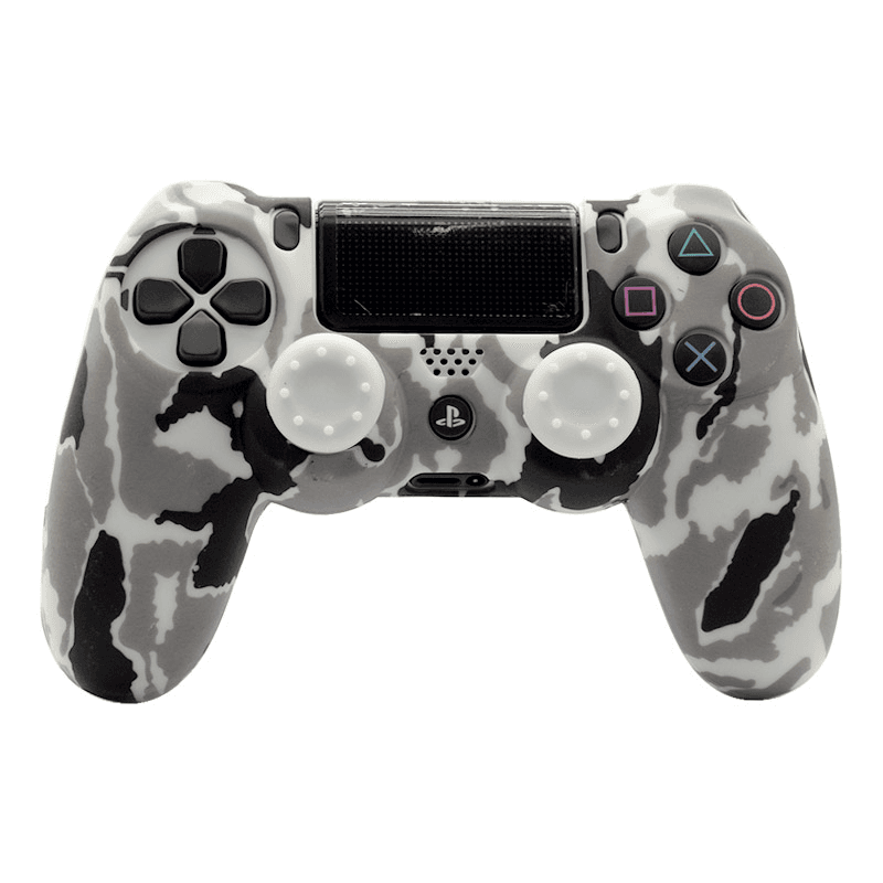 Silikonska zastita za Joystick PS4 Military belo siva
