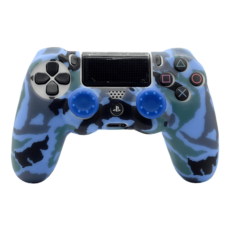 Silikonska zastita za Joystick PS4 Military plava