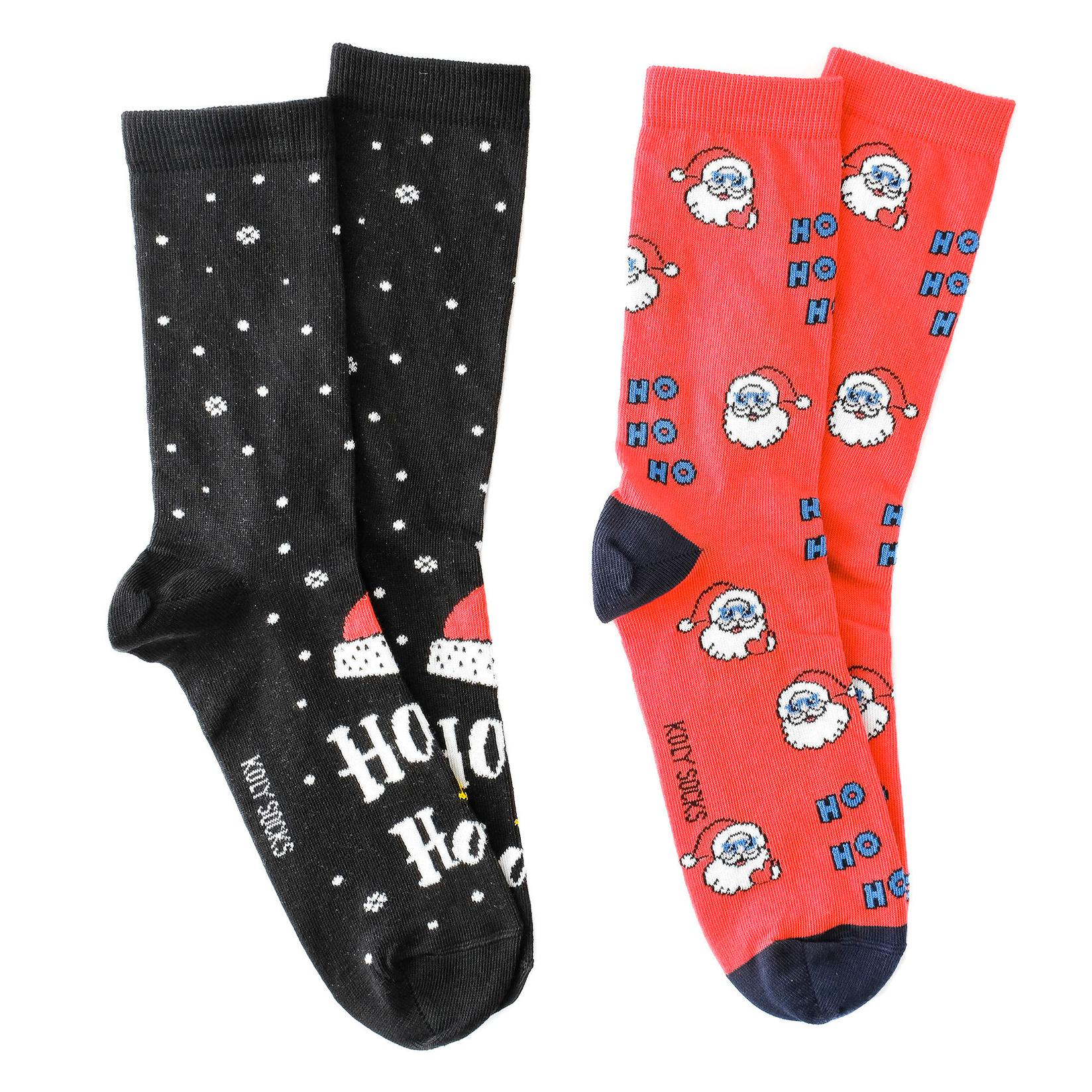 Selected image for KOLY SOCKS Set novogodišnjih čarapa za muškarce 2/1 crno-crveni