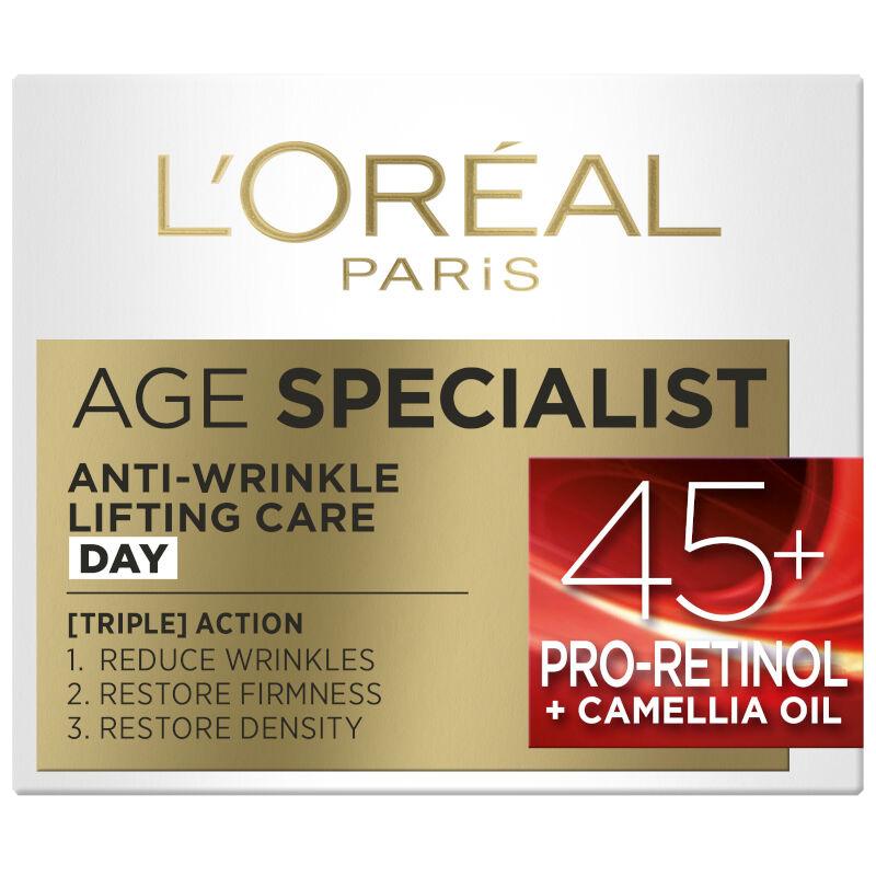 L'OREAL PARIS Ženska dnevna krema protiv bora Age Specialist Anti-Wrinkle 45+ 50ml