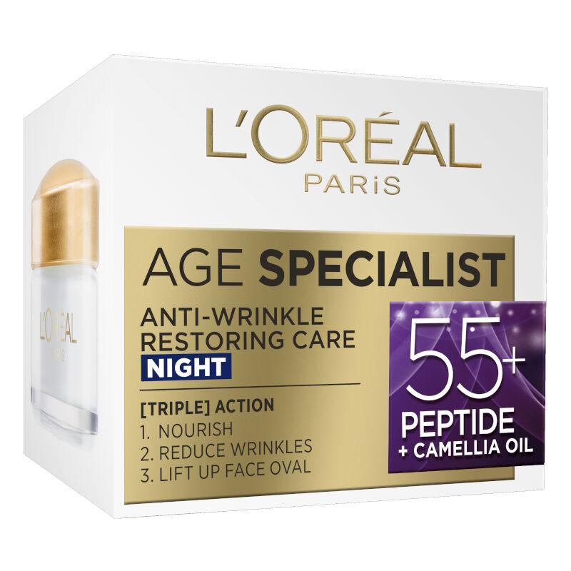 Selected image for L'OREAL PARIS Age Specialist Ženska noćna krema protiv bora Anti-wrinkle 55+