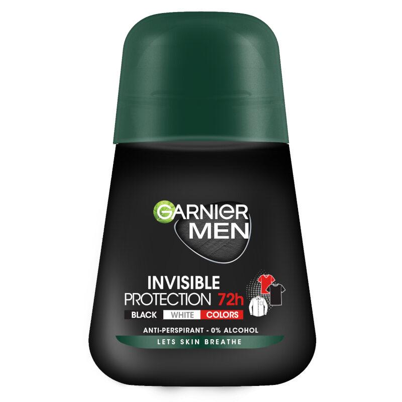 Selected image for GARNIER Mineral Deo Muški Roll-on Invisible Black, White & Colors 50 ml