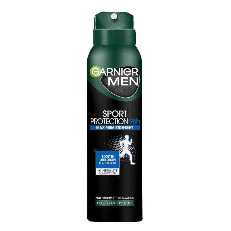 Selected image for GARNIER Mineral Deo Muški dezodorans u spreju Anti-perspirant 96H Sport 150 ml