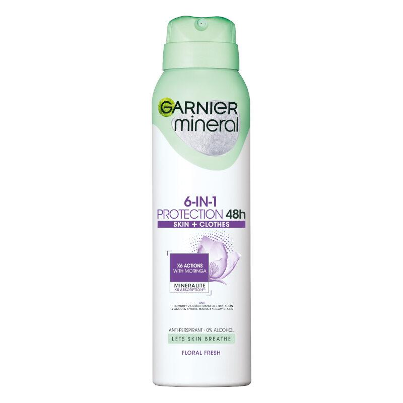 Selected image for GARNIER Mineral Deo Ženski dezodorans u spreju Protection 6 Floral Fresh 150 ml