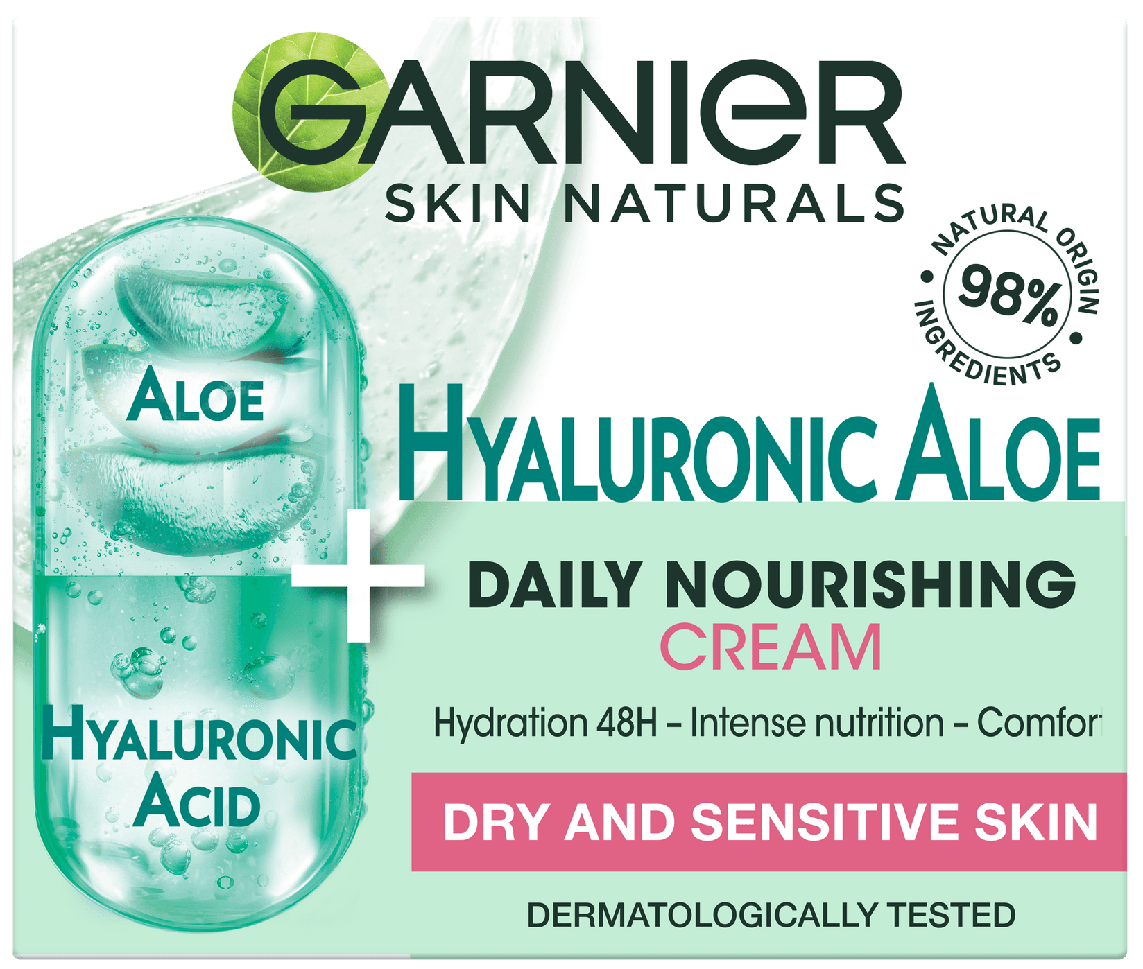 GARNIER Ženska hranljiva krema Skin Naturals Hyaluronic Aloe 50 ml