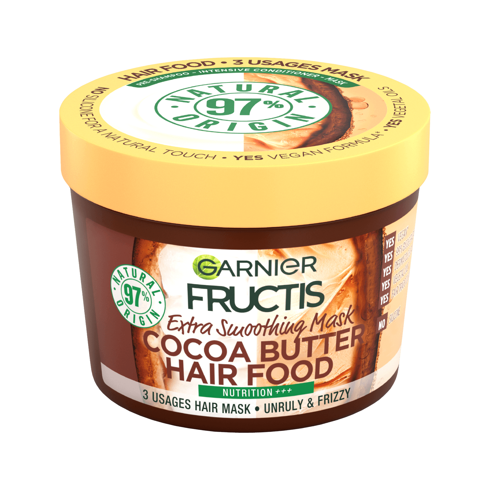 GARNIER Fructis Hair Food Cocoa Butter Maska 390ml