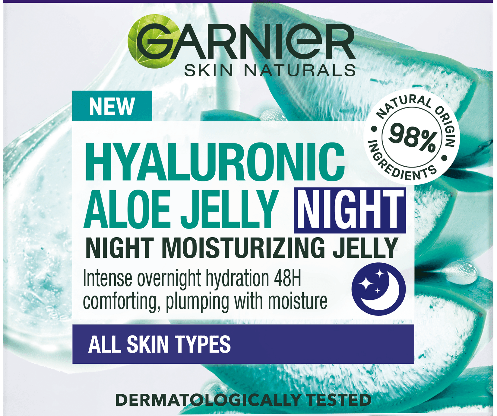 Selected image for GARNIER Skin Naturals Hyaluronic Aloe Jelly noćni hidrantni gel