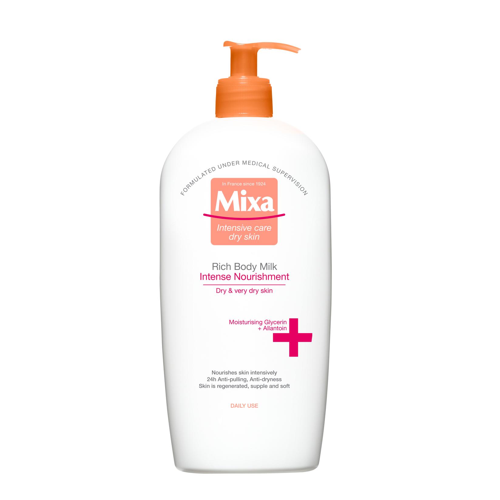 MIXA Intenzivno hranljivo mleko za telo za suvu i veoma suvu kožu 400 ml