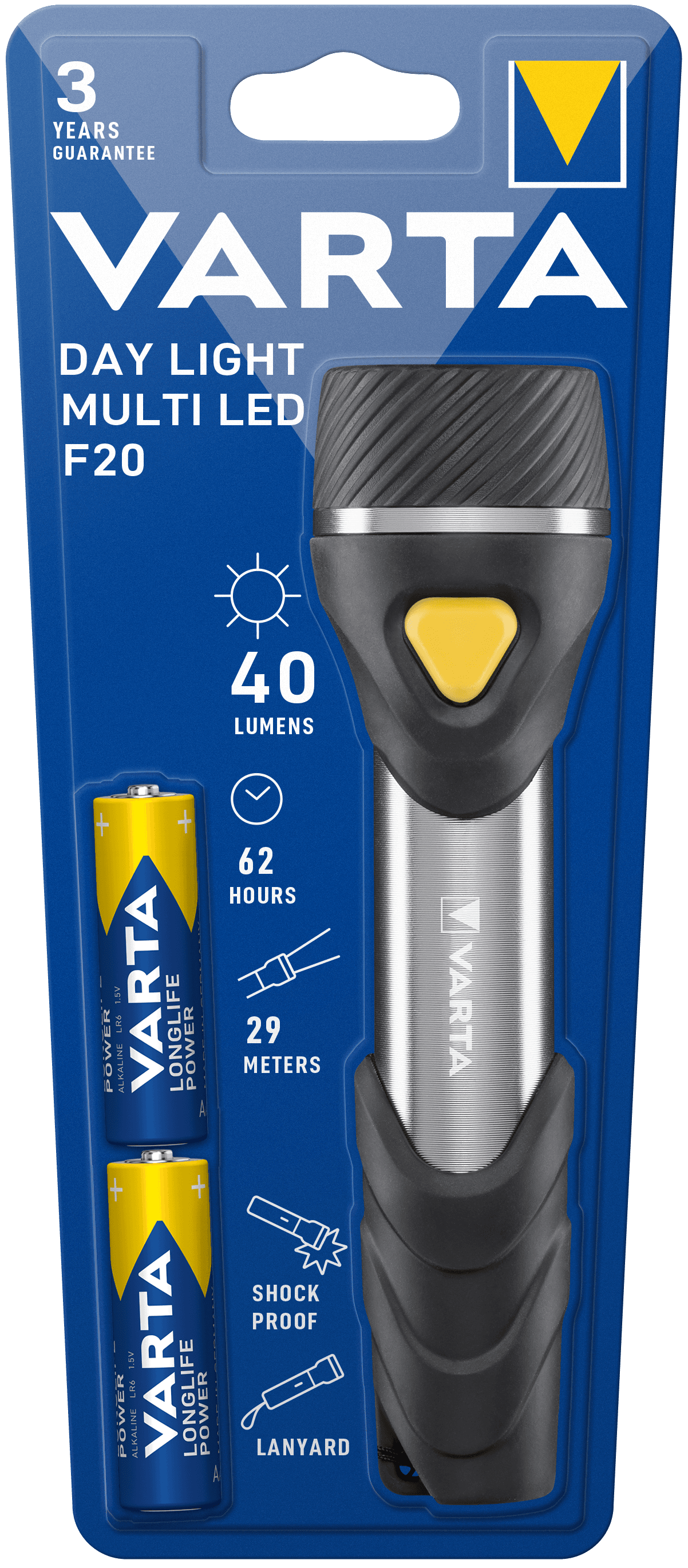 Selected image for Varta Baterijska lampa Day Light Multi LED F20 2xAA