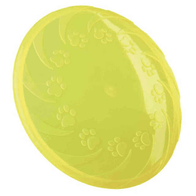 TRIXIE Frizbi od plastične gume za pse, 18 cm, Žuta