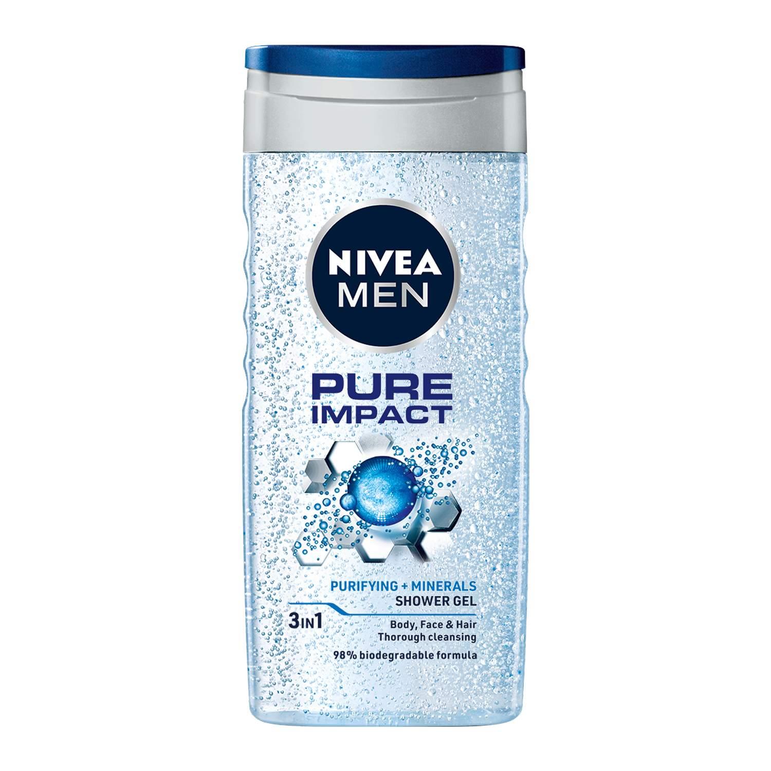 Selected image for NIVEA Muški gel za tuširanje Pure Impact 250ml