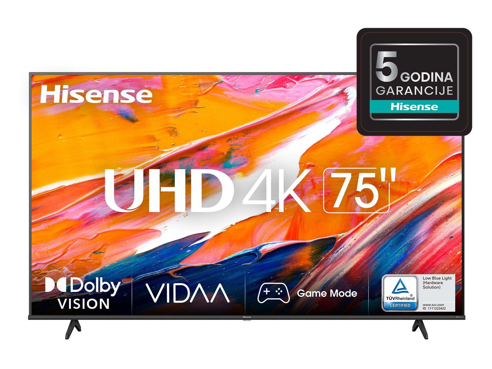 HISENSE Smart LED Televizor 75" 75A6K 4K UHD
