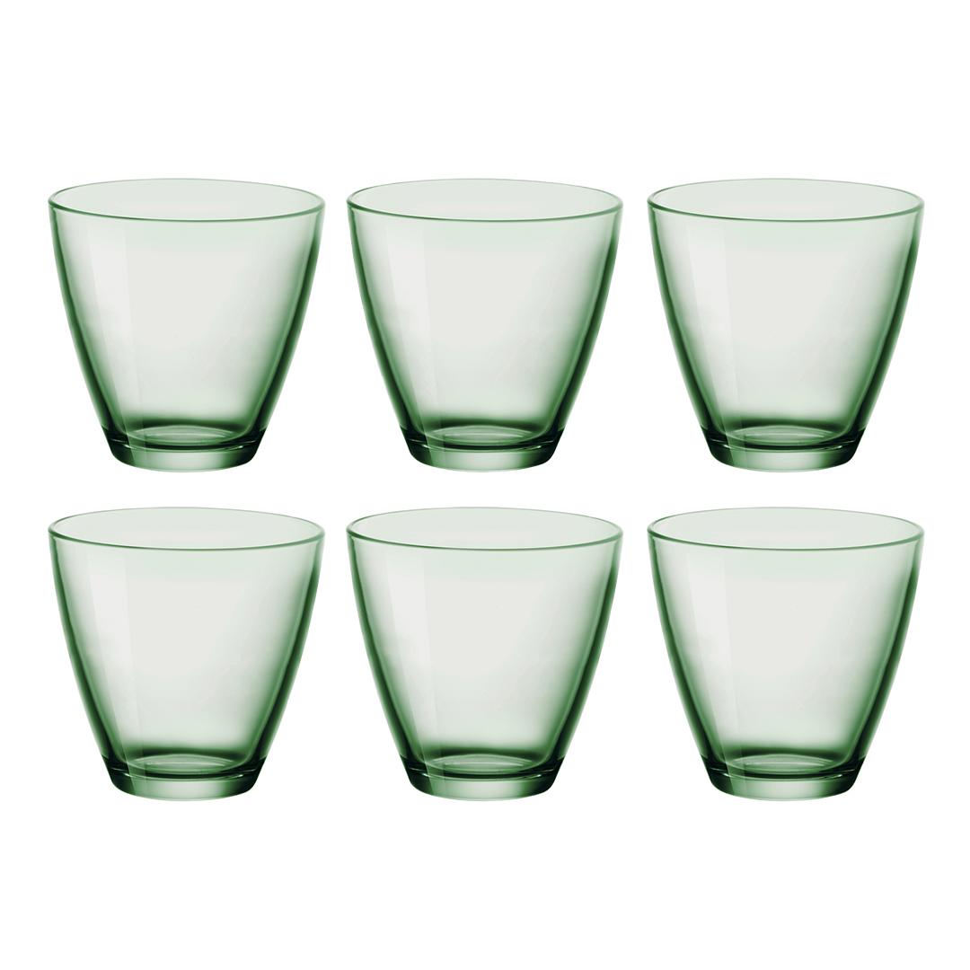 Bormioli Staklene čaše, 6 komada, Zelene