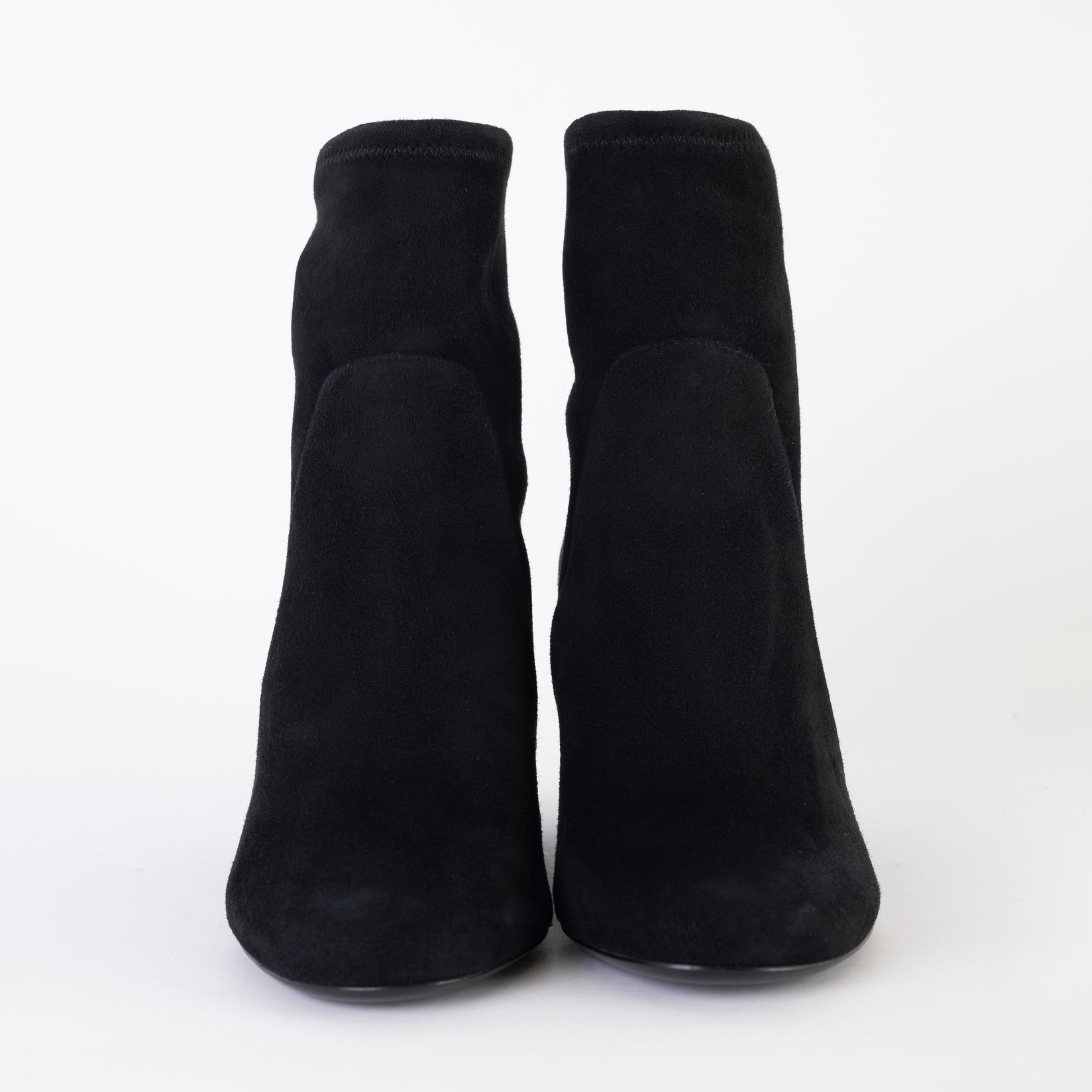SALVATORE FERRAGAMO Ženske čizme sa diskretnim cirkonima crne