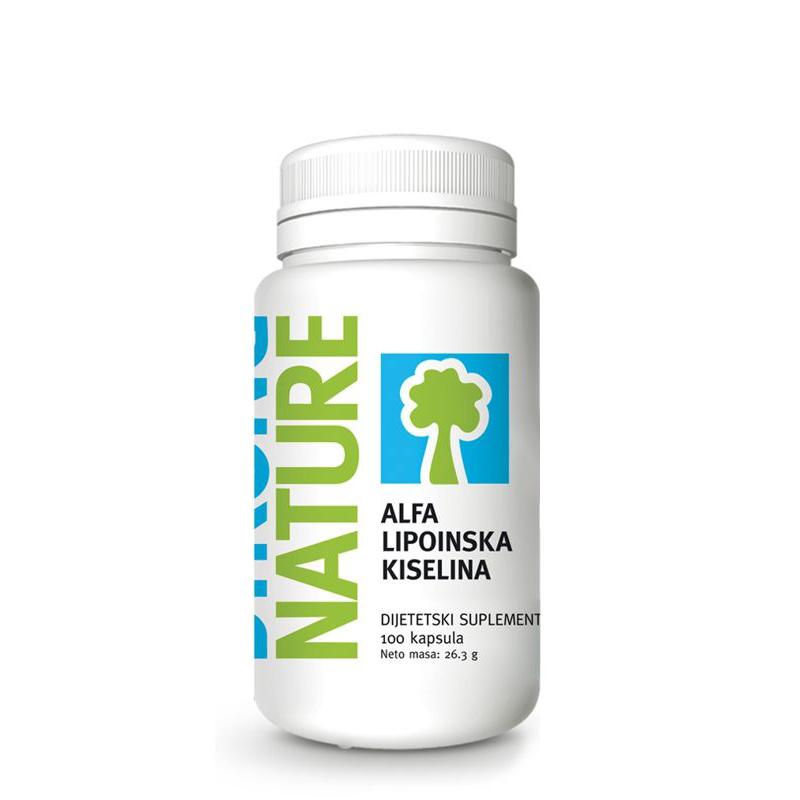 STRONG NATURE Alfalipoinska kiselina 200 mg 100 kapsula 101667