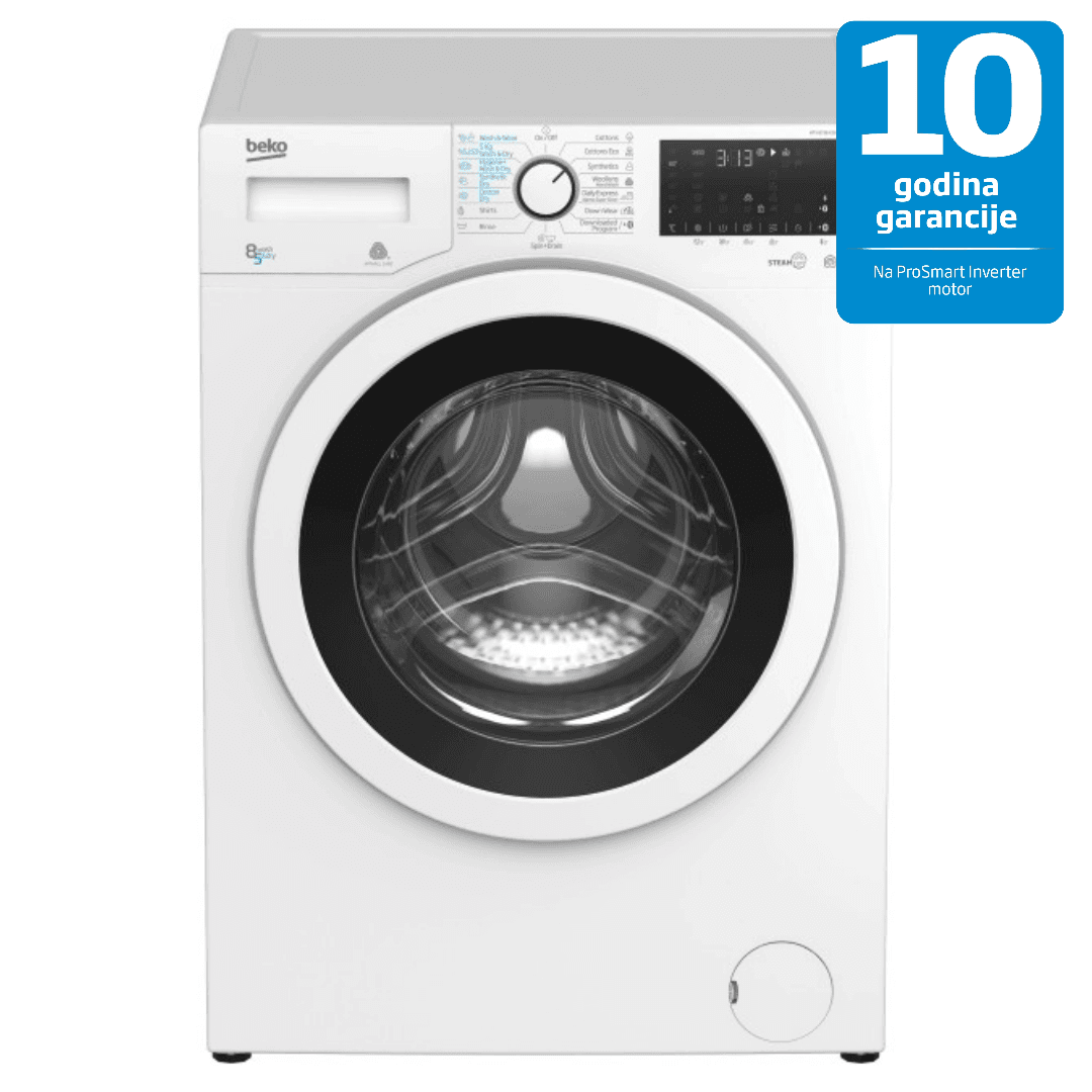 BEKO Mašina za pranje i sušenje veša HTV 8736 XSHT ProSmart motor bela