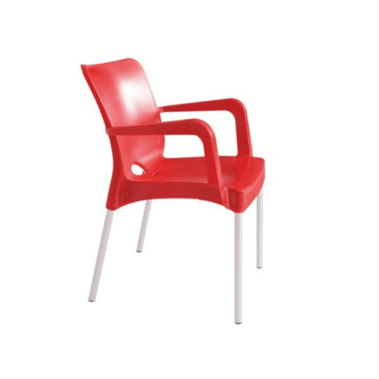 RAINBOW Baštenska stolica fulya crvena