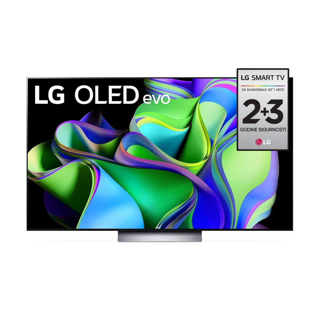 LG Televizor OLED77C32LA 77", Smart, 4K, OLED evo, HDR, WebOS Smart TV, Svetlosivi