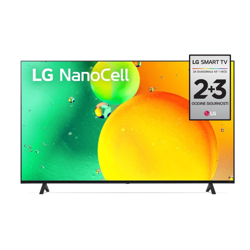 LG 75NANO753QA Televizor 75", NanoCell UHD, Smart, WebOS ThinQ AI, Crni