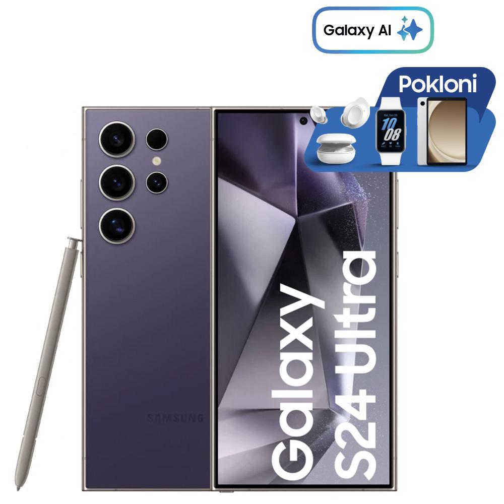 SAMSUNG Galaxy Mobilni telefon S24 Ultra 12/512GB Titanium, Ljubičasti
