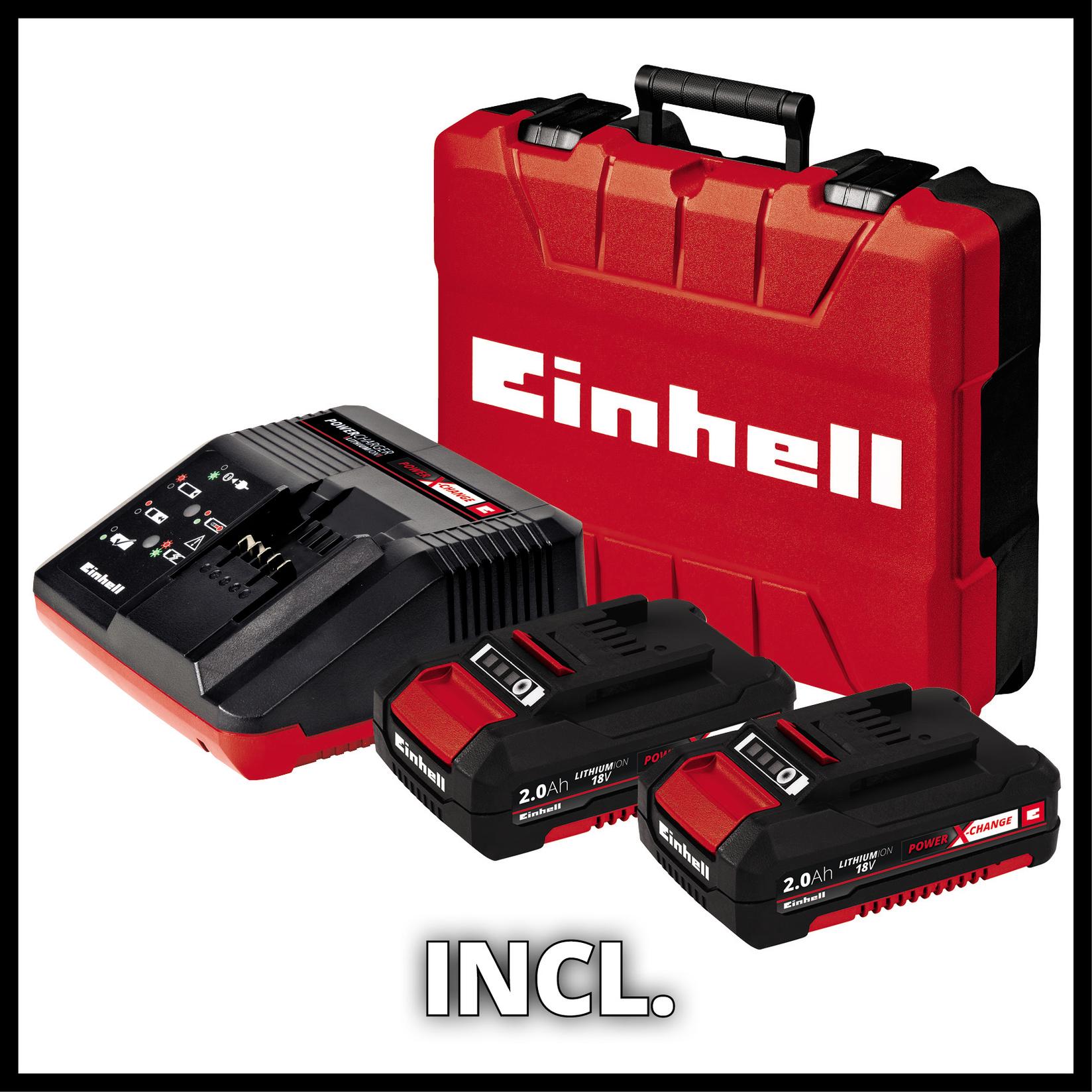 Selected image for EINHELL Akumulatorska udarna bušilica set TE-CD 18 Li-i BL (2x2.0Ah)
