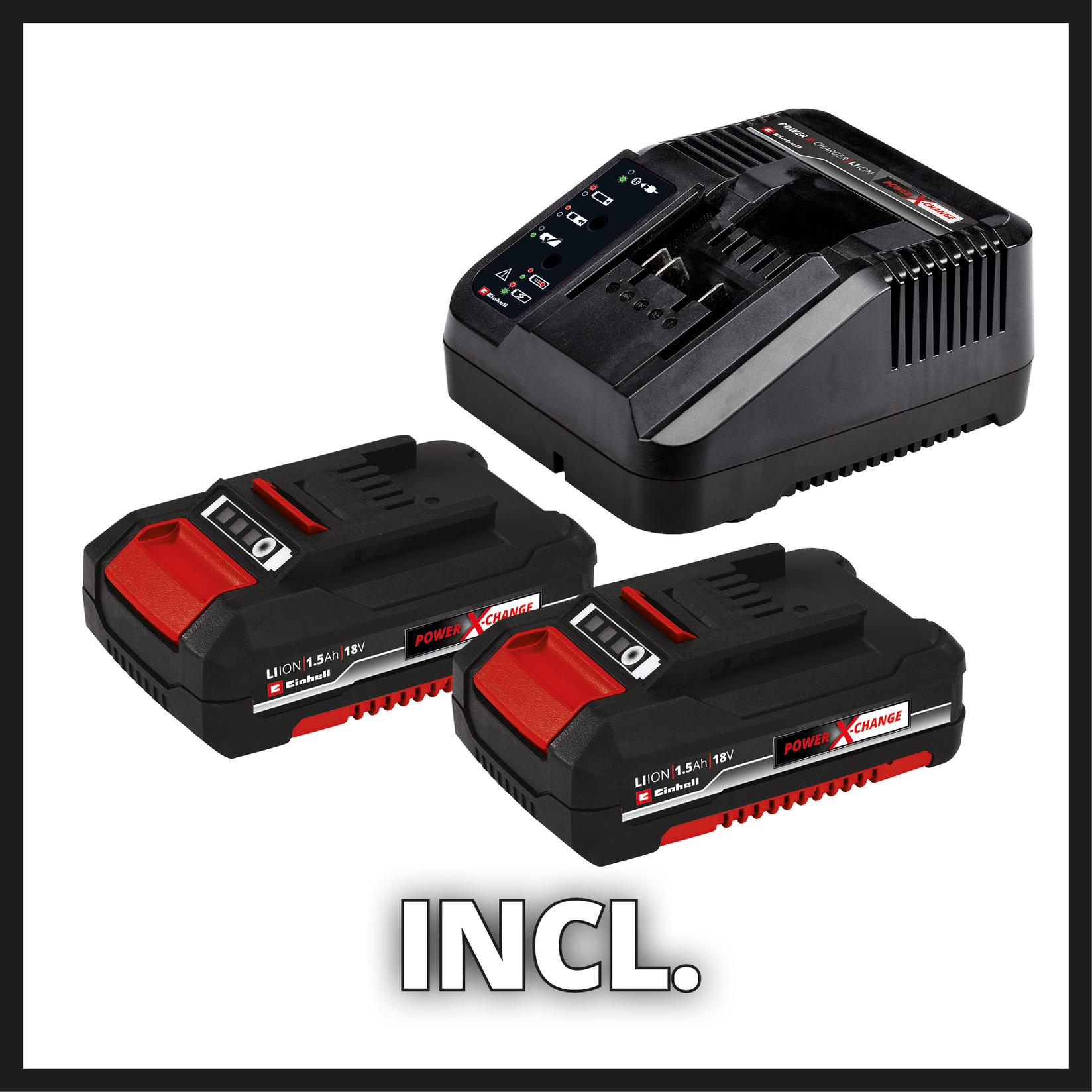 Selected image for EINHELL Akumulatorska bušilica kit TE-CD 18/2 Li Kit (2x1.5 Ah)
