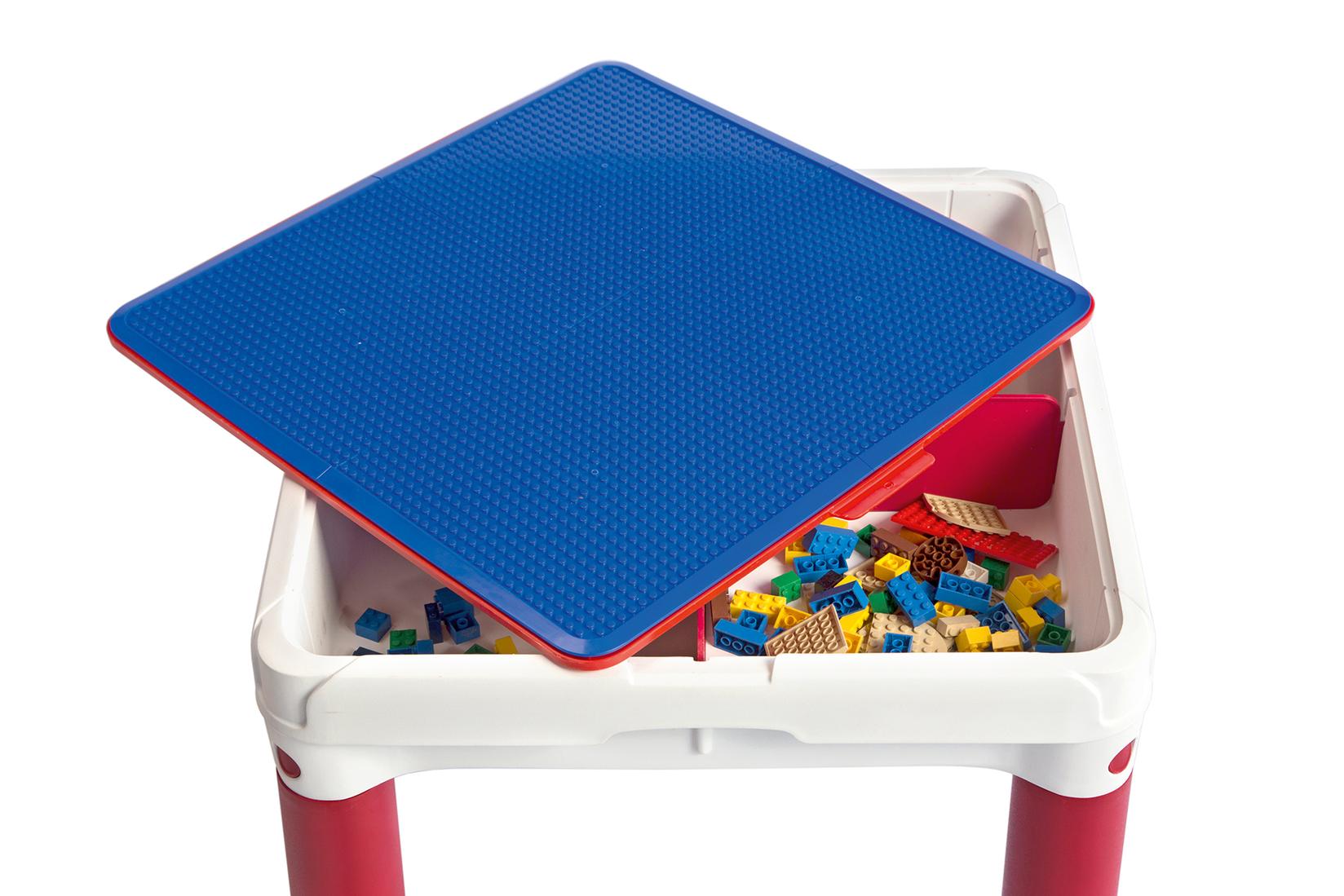 Selected image for KETER Constructable Dečiji sto sa dve stolice, Crveno-plavi
