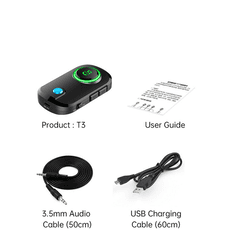 1 thumbnail image for Bluetooth plejer T3, Za konekciju do 2 uređaja, Crni