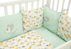 1 thumbnail image for FIM BABY Posteljina za bebe sa jastucima zelena