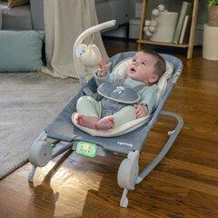 1 thumbnail image for Ingenuity Ležaljka-masažno sedište za bebe Happy Belly Parker, 0-6 meseci, Sivo-bež