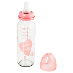 Slike ELFI Staklena flašica SWEET BABY 240 ml roze